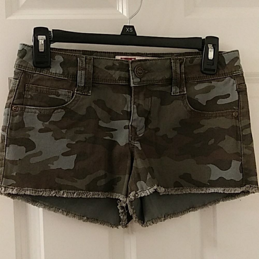 Camo print shorts